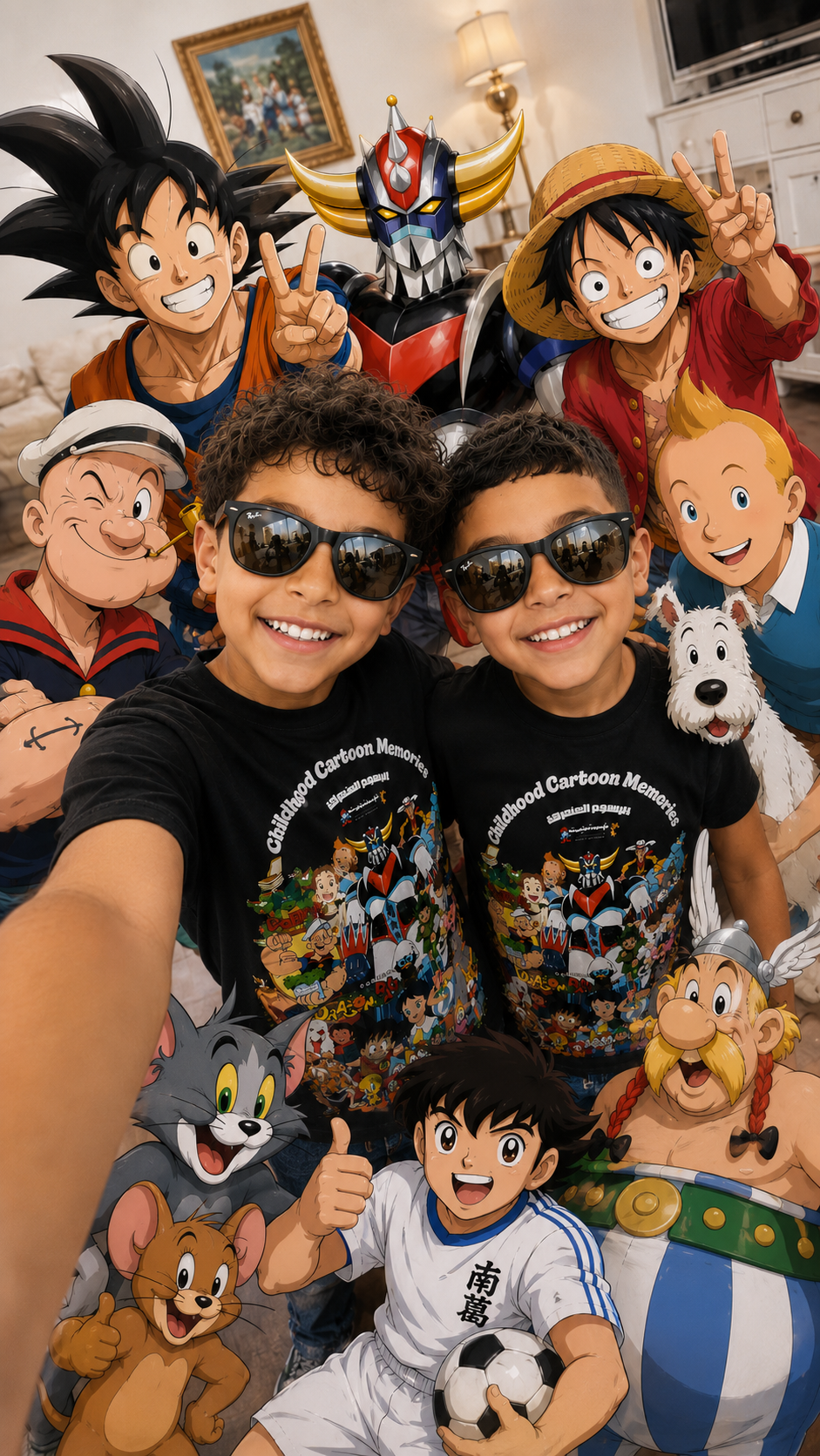 Pack Matchy T-shirt Cartoons I الرسوم المتحركة