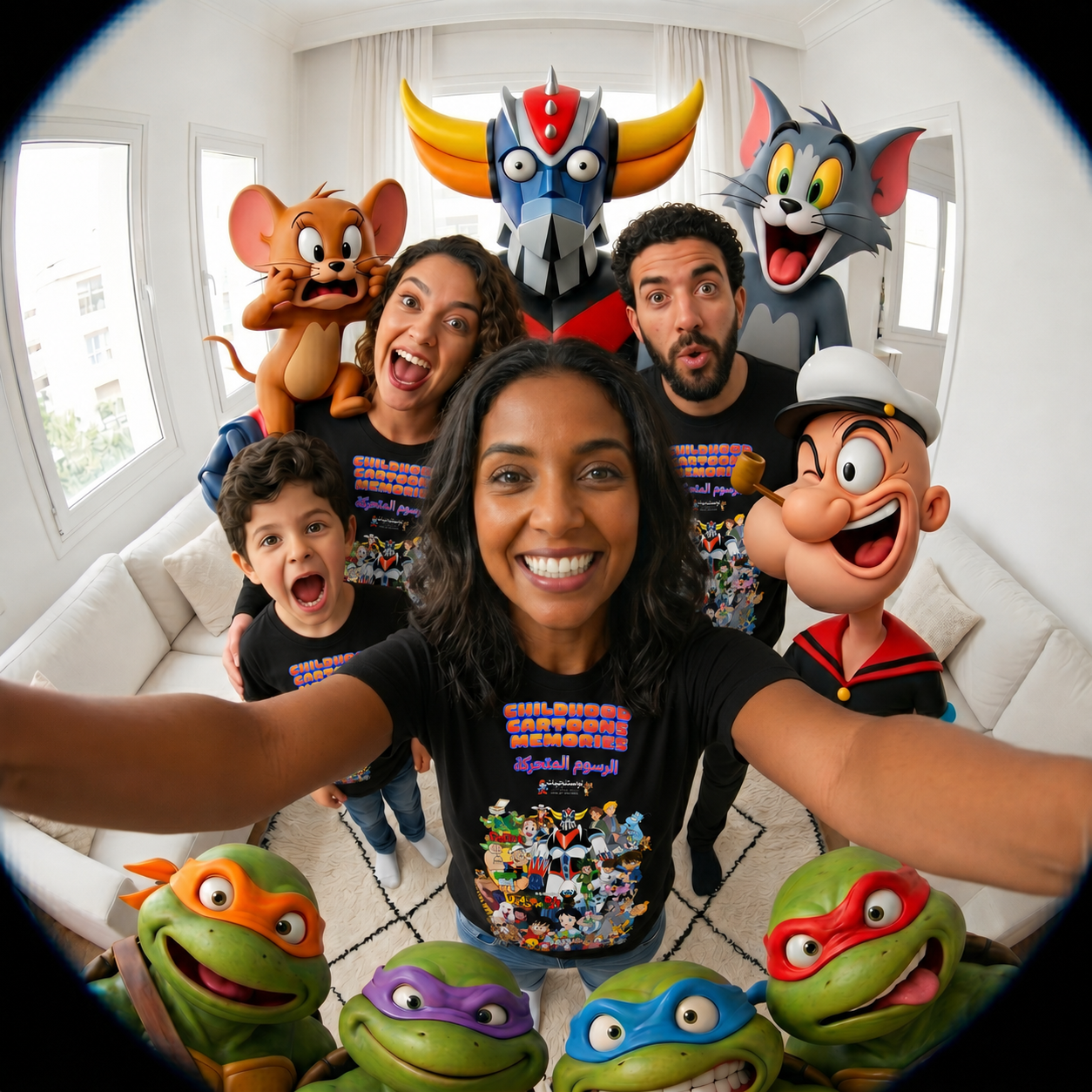 Pack Matchy T-shirt Cartoons I الرسوم المتحركة